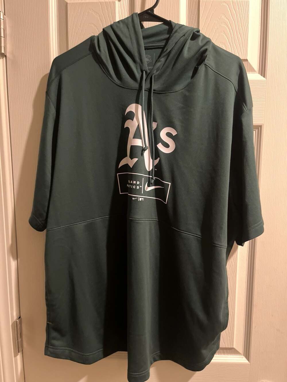 Men's Oakland Athletics Nike Green Lockup Performance Short Sleeve Lightweight H